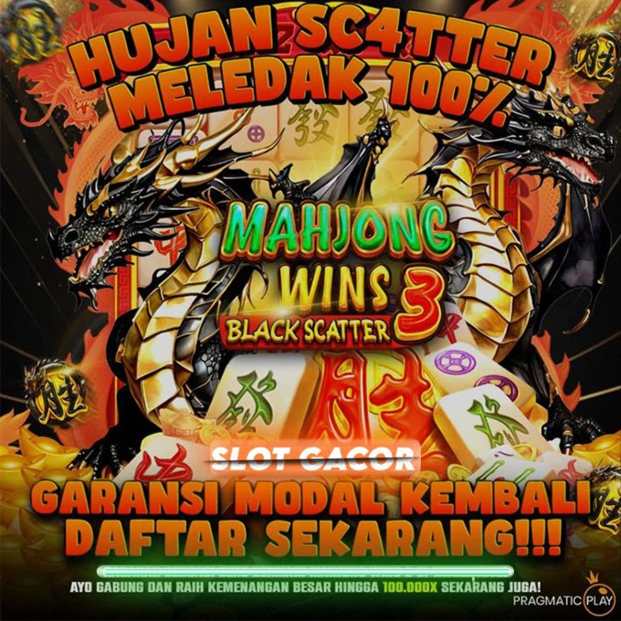 Cover referensi Mahjong Wins 3 Scatter Hitam